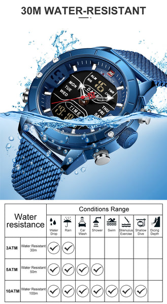 NAVIFORCE Men Military Sport Watch