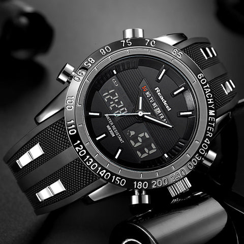 Luxury Brand Watches Men Sports Watches Waterproof LED