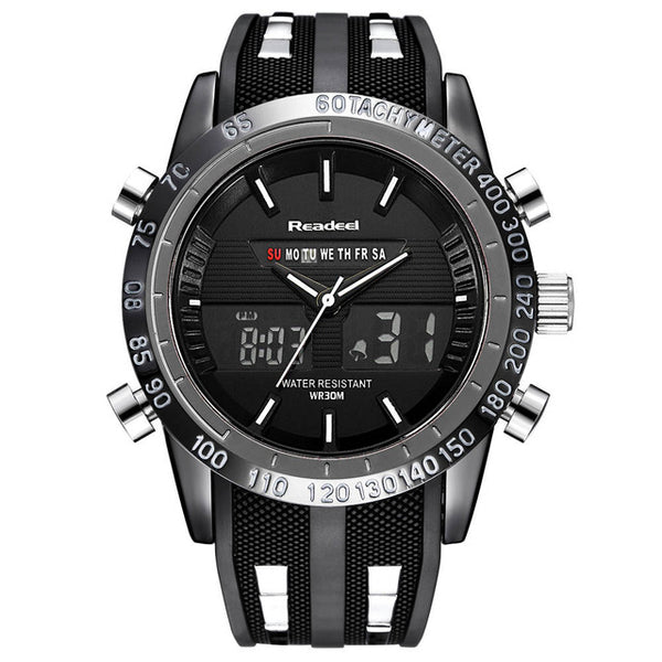 Luxury Brand Watches Men Sports Watches Waterproof LED