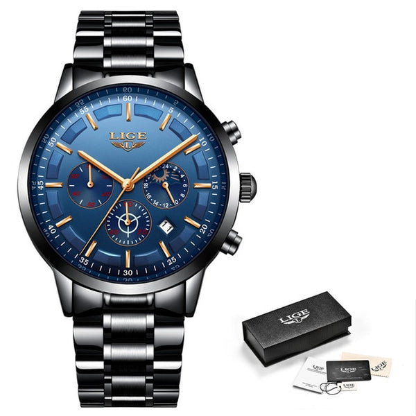 Relojes 2018 Watch Men LIGE Fashion