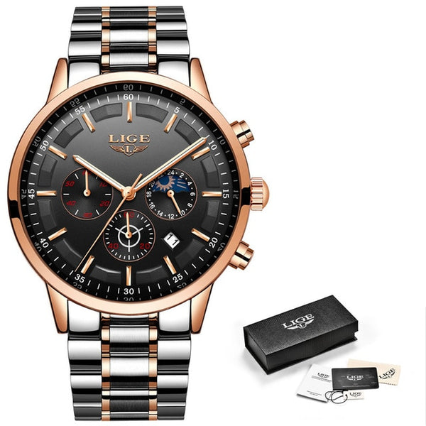 Relojes 2018 Watch Men LIGE Fashion