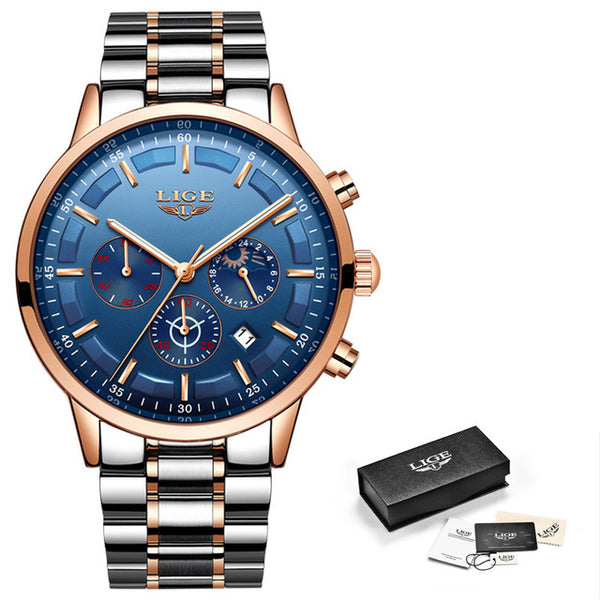 Relojes 2018 Watch Men LIGE Fashion