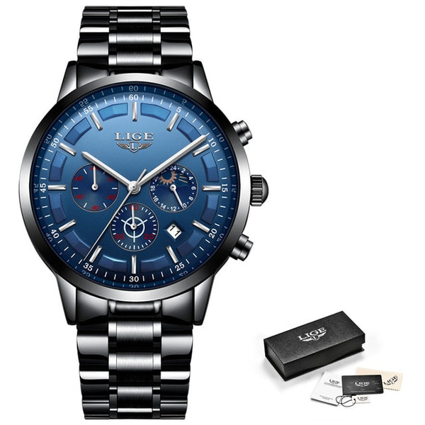 Relojes 2018 Watch Men LIGE Fashion