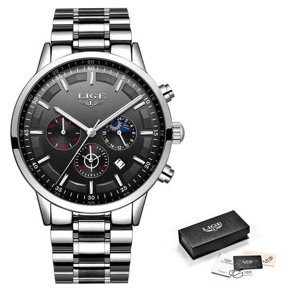 Relojes 2018 Watch Men LIGE Fashion