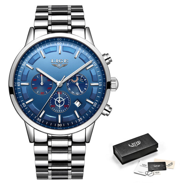 Relojes 2018 Watch Men LIGE Fashion