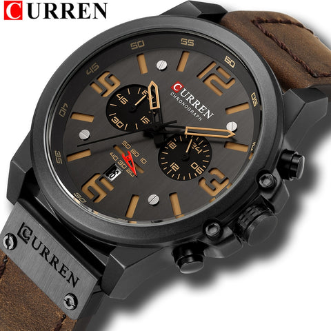 CURREN Mens Watches Top Luxury Brand Waterproof