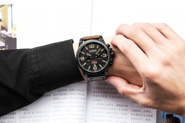 CURREN Mens Watches Top Luxury Brand Waterproof