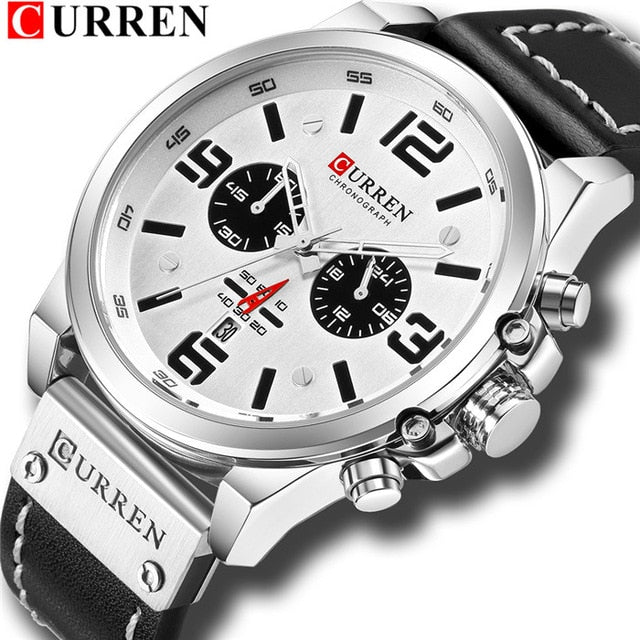 CURREN Mens Watches Top Luxury Brand Waterproof