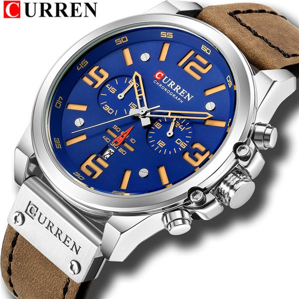 CURREN Mens Watches Top Luxury Brand Waterproof