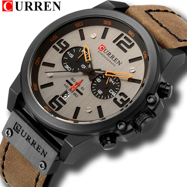 CURREN Mens Watches Top Luxury Brand Waterproof