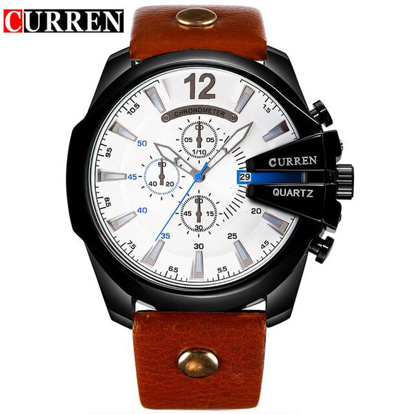 Men Luxury Big Dial Mens Outdoor Casual Sport Watch with Date Display