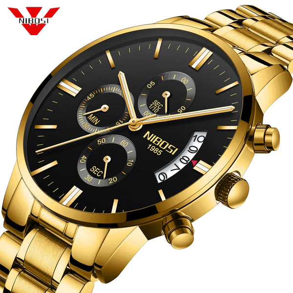 NIBOSI Men Watch Chronograph Sport Mens