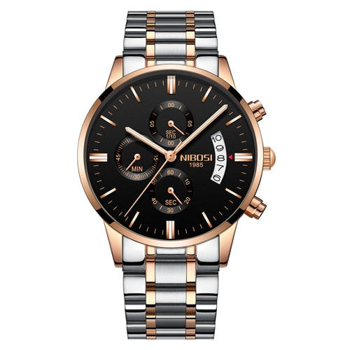 NIBOSI Men Watch Chronograph Sport Mens