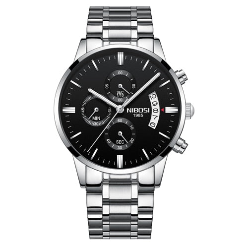 NIBOSI Men Watch Chronograph Sport Mens