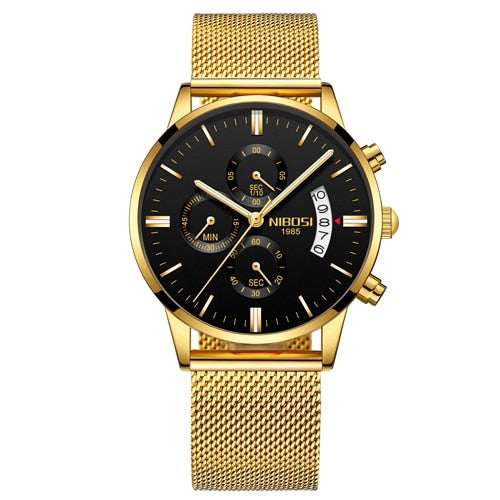 NIBOSI Men Watch Chronograph Sport Mens