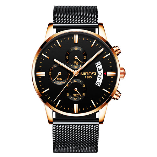 NIBOSI Men Watch Chronograph Sport Mens