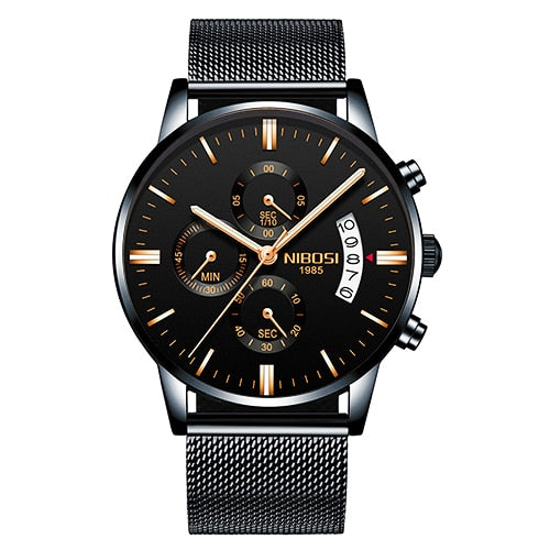 NIBOSI Men Watch Chronograph Sport Mens