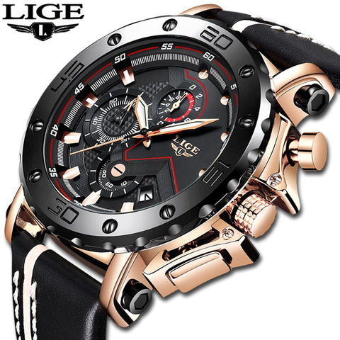 2019 LIGE New Fashion Mens Watche