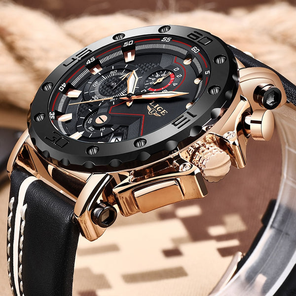 2019 LIGE New Fashion Mens Watche