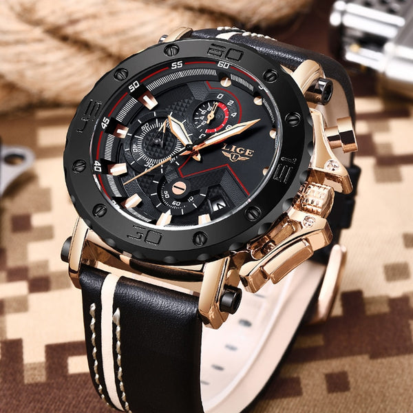 2019 LIGE New Fashion Mens Watche