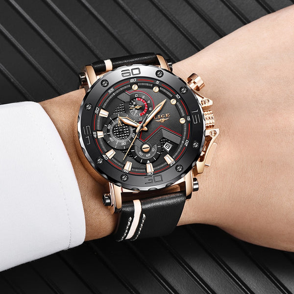 2019 LIGE New Fashion Mens Watche