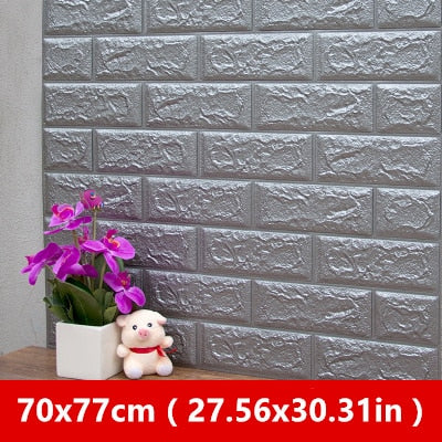 70x77cm DIY 3D Wall Stickers Self Adhesive Foam