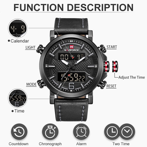 2019 NAVIFORCE New Men's Fashion Sport Watch