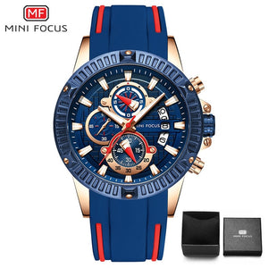 MINIFOCUS Sport Wrist Watch Men Luxury Waterproof
