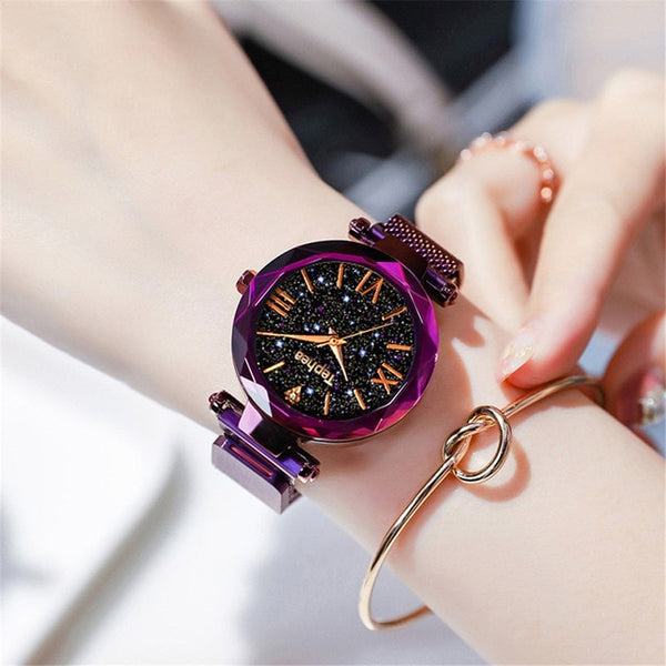 Luxury  Magnetic Starry Sky Women Watches