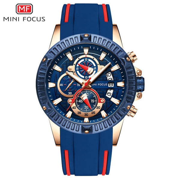 MINIFOCUS Sport Wrist Watch Men Luxury Waterproof