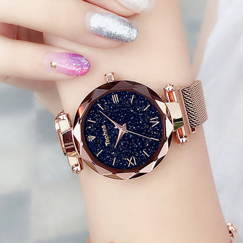 Luxury  Magnetic Starry Sky Women Watches